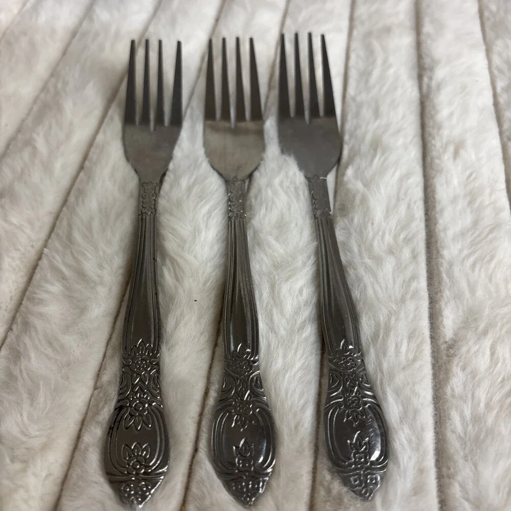 3 Pc Lot Oneida Nordic Crown OHS260 Stainless China Dinner Forks Replacement